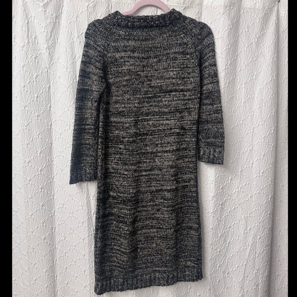 ZaraKnit Dark Grey Marled Sweater Dress